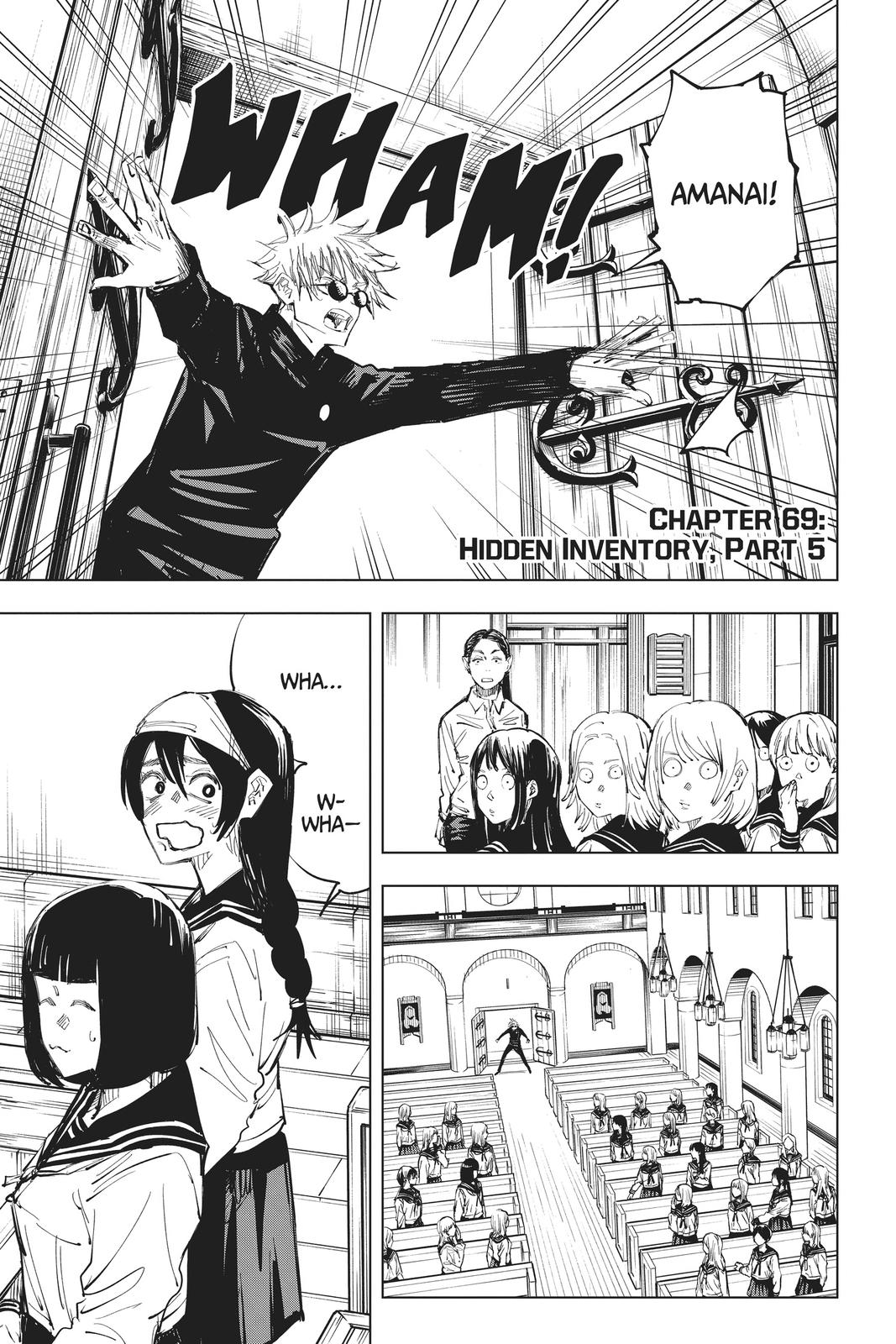 Jujutsu Kaisen Manga Chapter 69 page 1 - Hidden Inventory, Part 5