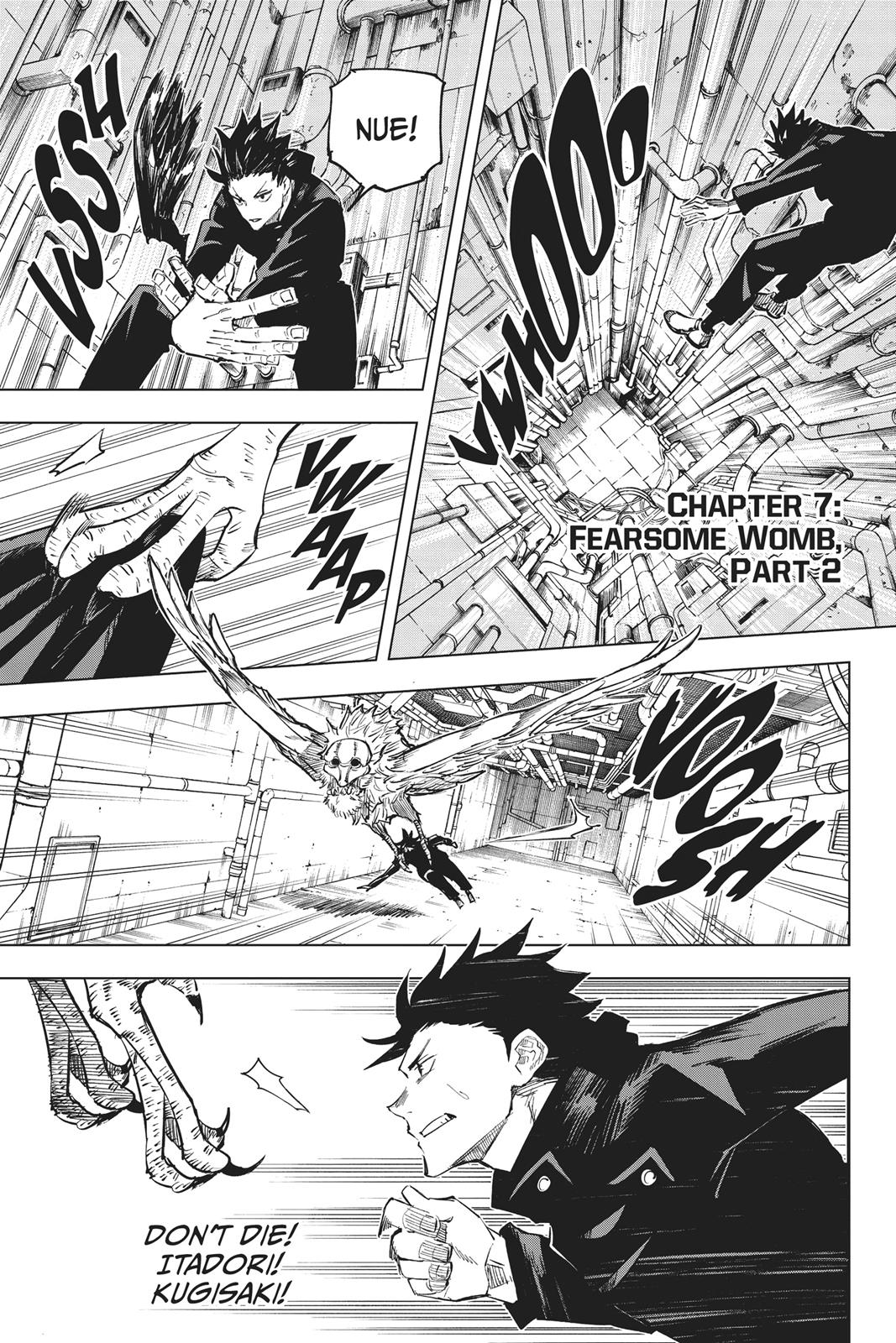 Jujutsu Kaisen Manga Chapter 7 page 1 - Fearsome Womb, Part 2