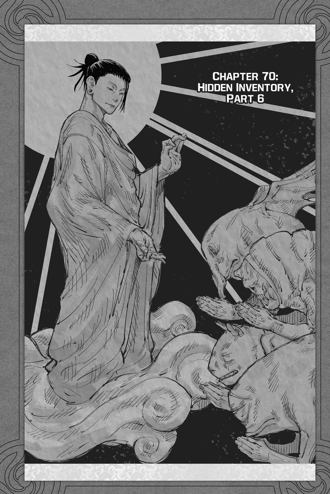Jujutsu Kaisen Manga Chapter 70 page 1 - Hidden Inventory, Part 6