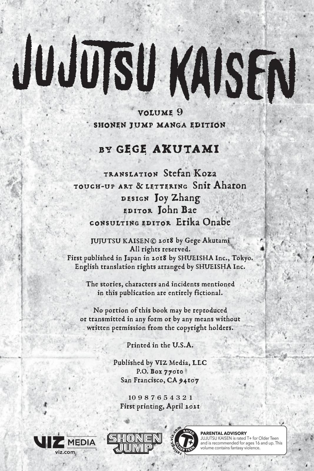 Jujutsu Kaisen Manga Chapter 71 page 3 - Hidden Inventory, Part 7