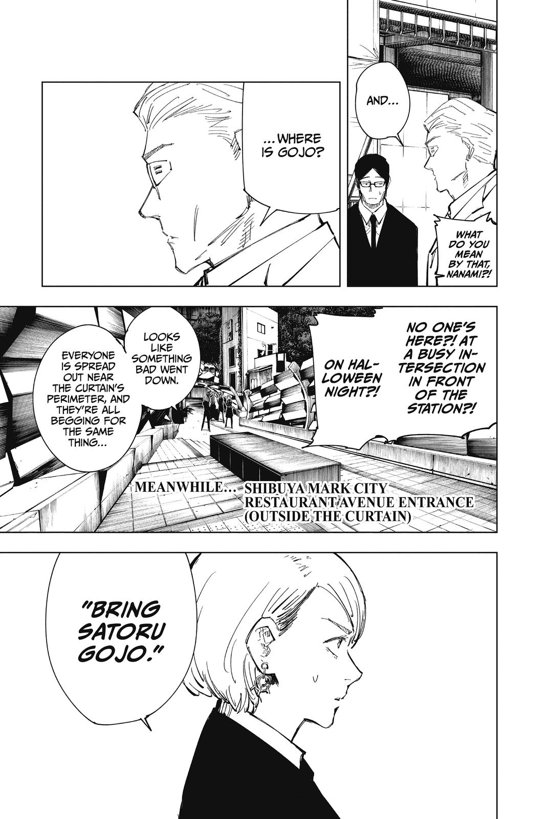 Jujutsu Kaisen Manga Chapter 83 page 3 - The Shibuya Incident, Part 1