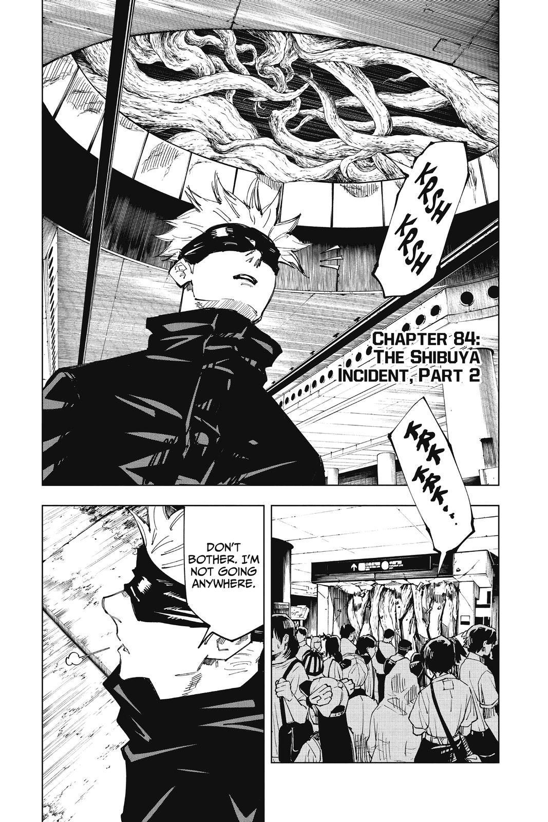 Jujutsu Kaisen Manga Chapter 84 page 1 - The Shibuya Incident, Part 2