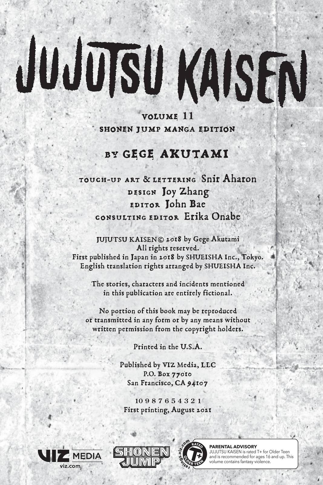 Jujutsu Kaisen Manga Chapter 89 page 3 - The Shibuya Incident, Part 7