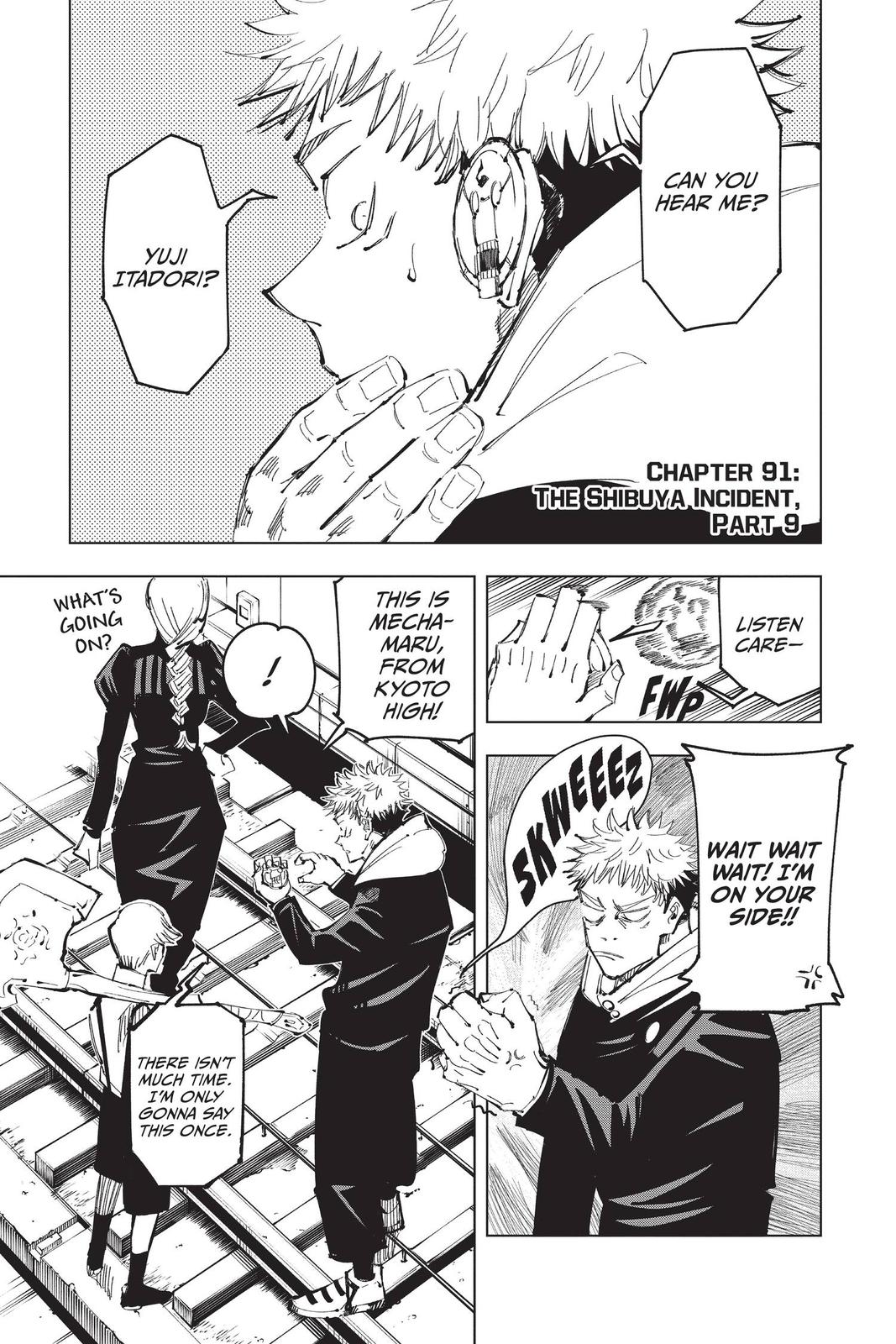 Jujutsu Kaisen Manga Chapter 91 page 1 - The Shibuya Incident, Part 9