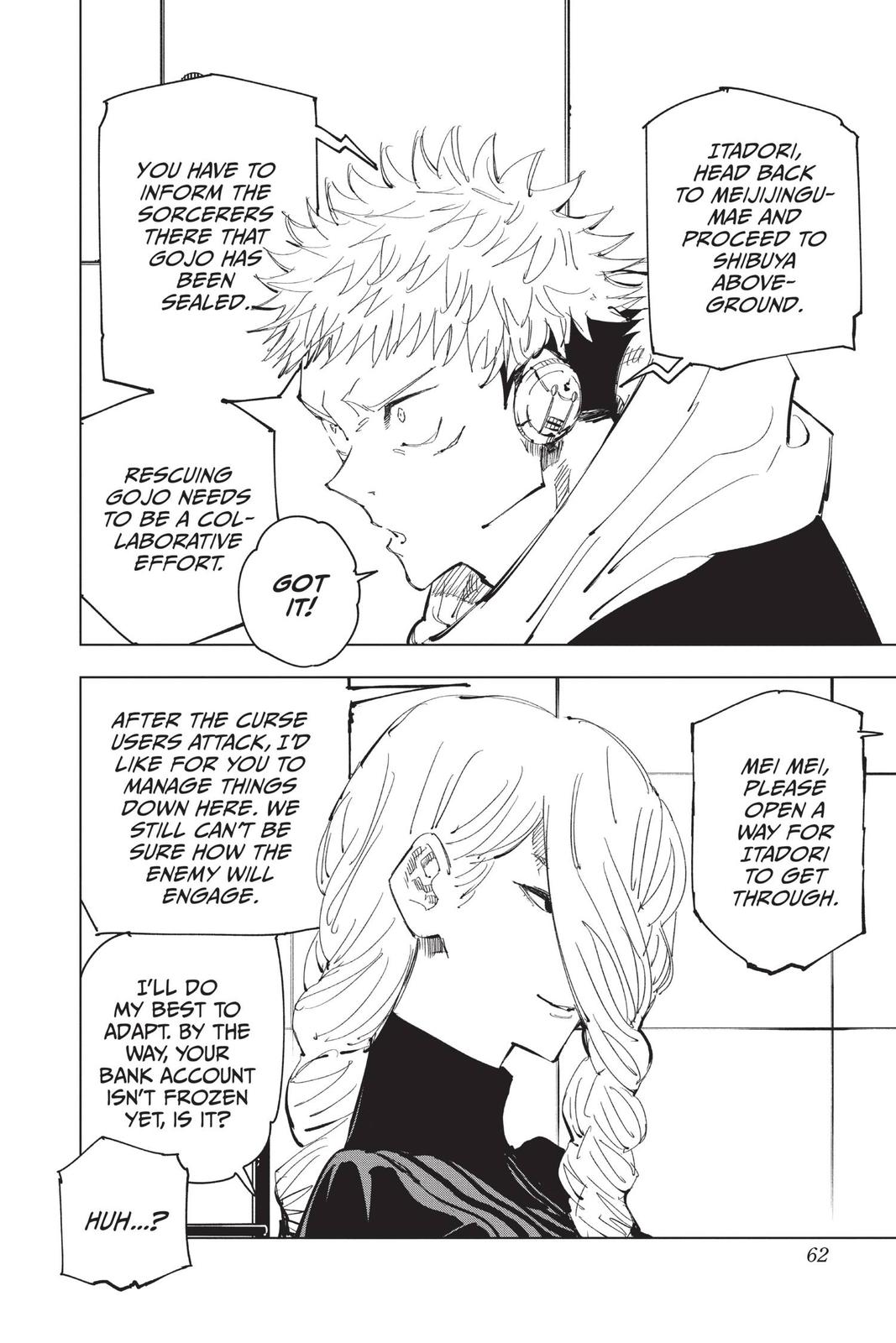 Jujutsu Kaisen Manga Chapter 91 page 12 - The Shibuya Incident, Part 9