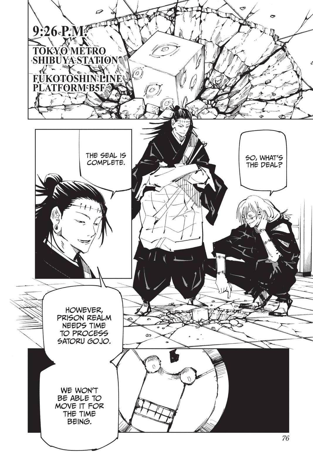Jujutsu Kaisen Manga Chapter 92 page 6 - The Shibuya Incident, Part 10