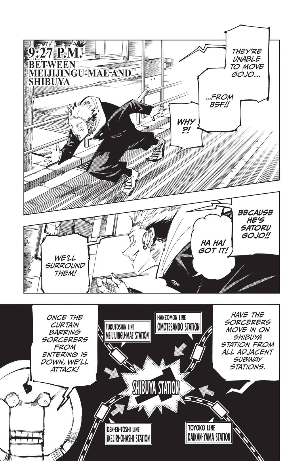 Jujutsu Kaisen Manga Chapter 92 page 9 - The Shibuya Incident, Part 10