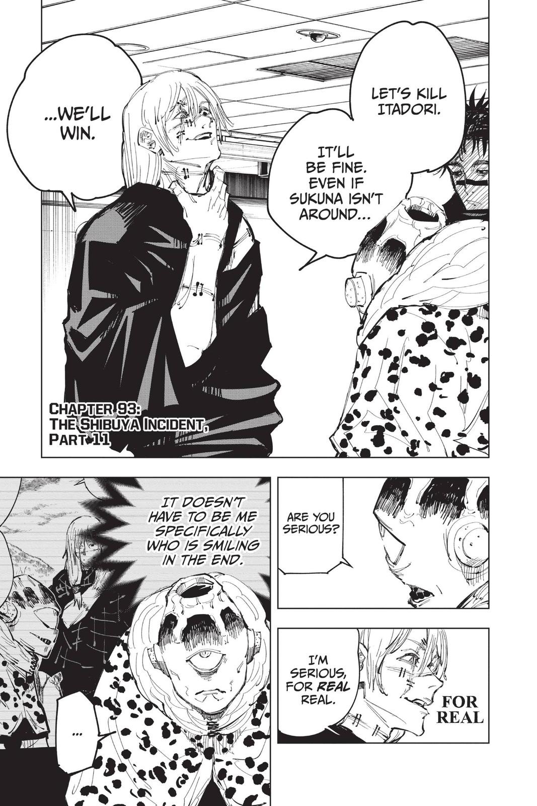 Jujutsu Kaisen Manga Chapter 93 page 1 - The Shibuya Incident, Part 11